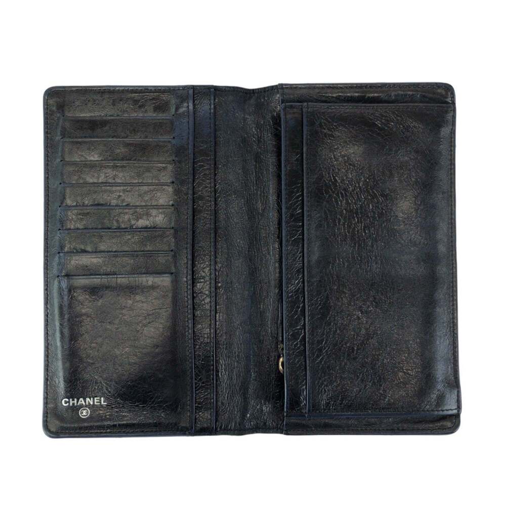 CHANEL Blue Leather Wallet - Picture 8 of 10